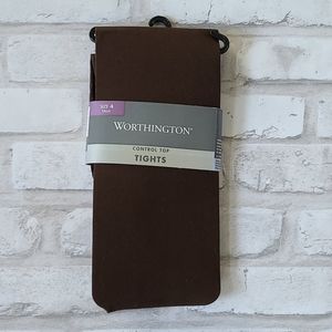 Worthington Control Top Tights (Dark Chocolate)